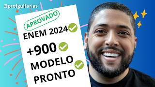 MODELO PRONTO de redação nota 1000 para ENEM 2024 redaçãoenem enem2024 [upl. by Devitt]