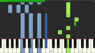 WC Handy  St Louis Blues  Easy Piano with Chords [upl. by Stanton]