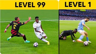 Football Skills Level 1 to Level 100⚽️👟👥🏟️ [upl. by Enaasiali823]