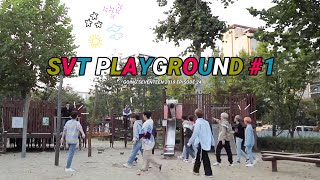 daily indo sub going seventeen 2019 episode 24 svt playground part 1 [upl. by Crosse]