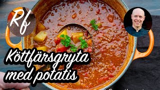 Köttfärsgryta med potatis [upl. by Vernice893]