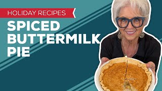 Holiday Cooking amp Baking Recipes Spiced Buttermilk Pie Recipe  Thanksgiving Desserts [upl. by Haldane722]