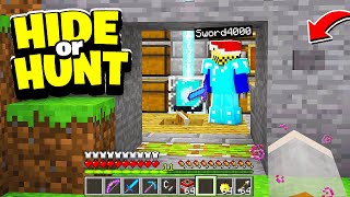 this SECRET Minecraft Base has FINALLY been DISCOVERED Hide or Hunt 5 [upl. by Eliga]