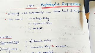 Cephalopelvic Disproportion CPD Obstetrics [upl. by Melcher125]