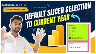 Set Default Slicer Selection to Current Year or Month in Power BI [upl. by Jona]