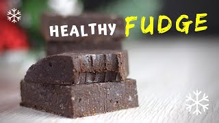 Easy Fudge Recipe HEALTHY with ONLY 4 INGREDIENTS [upl. by Aropizt]