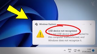 Fix USB Device Not Recognized in Windows 11  10  How To Solve usb device not recognized 5 Ways [upl. by Sansone893]