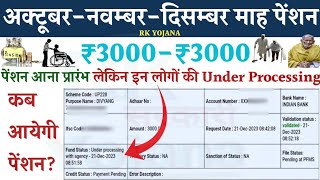 Pension News  Pension Under Processing Pension Status kaise dekhe  Pension Kab aaegi [upl. by Atival]