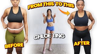 Chloe Ting 2 week shred summer challenge part 2 final result AMAZING before and after in 2021 [upl. by Kaleena]