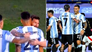 Argentina vs Peru 10  Lautaro Martínezs Goal Secures Key Win  World Cup 2026 Qualifiers [upl. by Yartnoed]