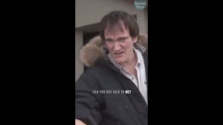 Quentin Tarantino ATTACKS ANNOYING paparazzi shorts [upl. by Nylauqcaj]