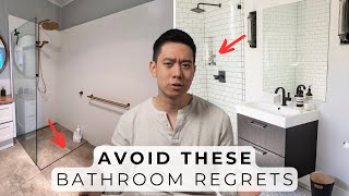 11 Bathroom Design Regrets amp Costly Mistakes To Avoid [upl. by Fransen914]