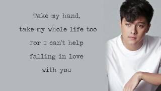 Daniel Padilla  Cant Help Falling In Love With You Lyrics [upl. by Krishnah]