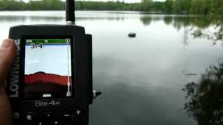 Lowrance X4 und Elite 4X Farbecholot wireless im Carplounge RT4 Baitboat mit Graupner MX12 [upl. by Lednyk120]