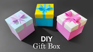 DIY Gift Box  How to make Gift Box Easy Paper Crafts Idea  DIY gift box  gift box  how to make [upl. by Fisk528]