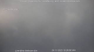 Mount Etna Volcano Live Streaming Webcam  Episode 241123 morning [upl. by Bonar]