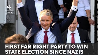 Germany’s farright party AfD wins regional election [upl. by Thomas468]