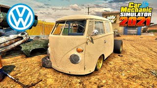 VW T1 Drag restoration  Car Mechanic Simulator 2021 [upl. by Sullivan]