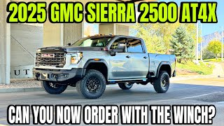 2025 GMC Sierra 2500 AT4X AEV Now Come With The Winch [upl. by Holcomb]