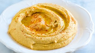 Easy Hummus Recipe  Better than storebought [upl. by Antoinetta]