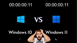 Windows 11 24h2 vs Windows 10  SPEED TEST [upl. by Sloane275]