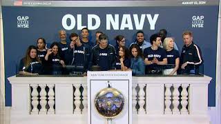 Old Navy NYSE GAP Rings The Closing Bell® [upl. by Ahsaten]