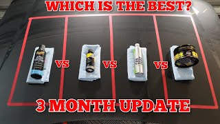 Whats The Best 3 Month Update Gyeon Can Coat v Meguiars Hybrid Coating v Carpro Lite v Fusso Coat [upl. by Niels920]