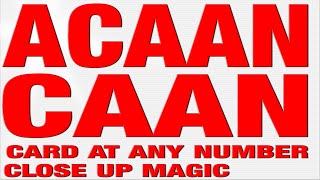 Virtual ACAAN Any Card Any Number Magic Trick and Tutorial Berglas Effect [upl. by Acalia]