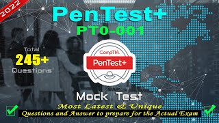 CompTIA PT0001  CompTIA PenTest Mock Test  2022 Exam Latest QampA to PASS the Exam [upl. by Pooh669]