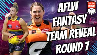 AFLW Fantasy 2024 Team Reveal Round 7  INJURIES ARE BACK [upl. by Adiela230]