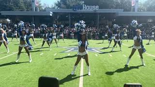 Dallas Cowboys Cheerleaders Miller Lite House performance 101324 view from northside [upl. by Noryahs601]