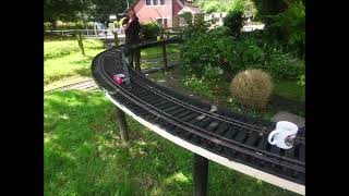 Cardiff Model Engineering Society Garden Railway Fitting fences [upl. by Retepnhoj]