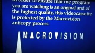 Macrovision warning [upl. by Raseda]