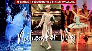 16 NUTCRACKER SHOWS Packed into 1 Epic Weekend ❄️🩰 ballet vlog nutcracker [upl. by Arlin]