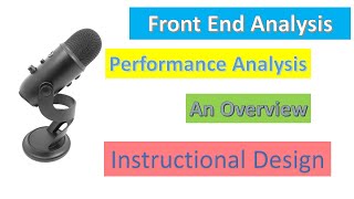 Front End Analysis in Instructional Design An Overview [upl. by Nogas429]