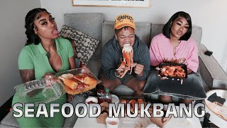 SEAFOOD MUKBANG WITH FRIENDS [upl. by Eveivenej782]