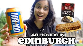 48 hours in Edinburgh ft battered mars bar irn bru haggis  clickfortaz [upl. by Frederich]