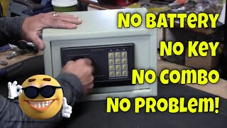 How To Easily Open A Cheap Home Safe  No Key Or Battery Dead Hack [upl. by Kathye696]