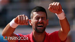 Tennis Breakdown Novak Djokovic wins gold Italy makes history  Paris Olympics  NBC Sports [upl. by Dyna]