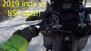 First Ride 2019 Polaris Indy XC 850  Live first impressions [upl. by Oznecniv]