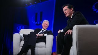 President Clinton and Stephen Colbert Answer Questions from CGI U Attendees [upl. by Lasiaf171]