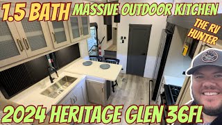 2024 Heritage Glen 36FL  RV with the Best Outdoor Kitchen Setup [upl. by Enilrem798]