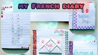 View of my French diary  amazing ideas for your diary [upl. by Adnauq315]