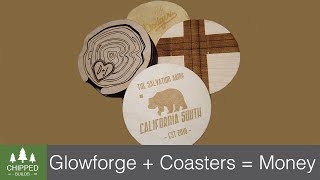 Making Coasters on the Glowforge  How To [upl. by Jilli646]