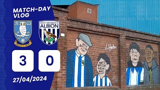 Sheffield Wednesday Vs West Bromwich Albion SWFC 3 – 0 WBAFULL MATCHDAY VLOG [upl. by Simaj410]