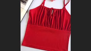 How to make sleeveless top beautiful design very easy top cutting and stitching ideas [upl. by Amari]