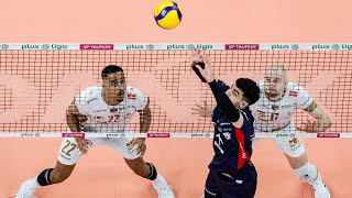 Osłabiona ZAKSA wygrywa 30 w Gdańsku Tłumy kibiców w ERGO Arenie [upl. by Aicssej]