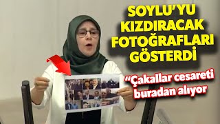 Hüda Kaya Süleyman Soylunun o fotoğraflarını gösterdi quotÇakallar cesareti buradan alıyorlarquot [upl. by Scandura601]