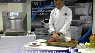 Merrychef E4 con Chef Alfredo Romo 3 [upl. by Einaoj]