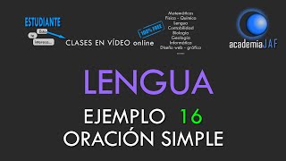 Sintaxis de SE LO en oración analizada sintácticamente a modo de ejemplo 16  Lengua  academia JAF [upl. by Genisia353]